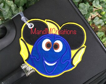 Boutique Custom Dorie  fish   Travel Luggage Tag **MDCT** -- You can personalize your tag or use it as an identifier