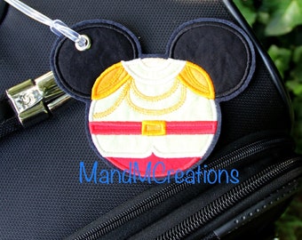 Boutique Custom Prince Charming Mickey  Head Travel Luggage Tag **MDCT** -- You can personalize your tag or use it as an identifier