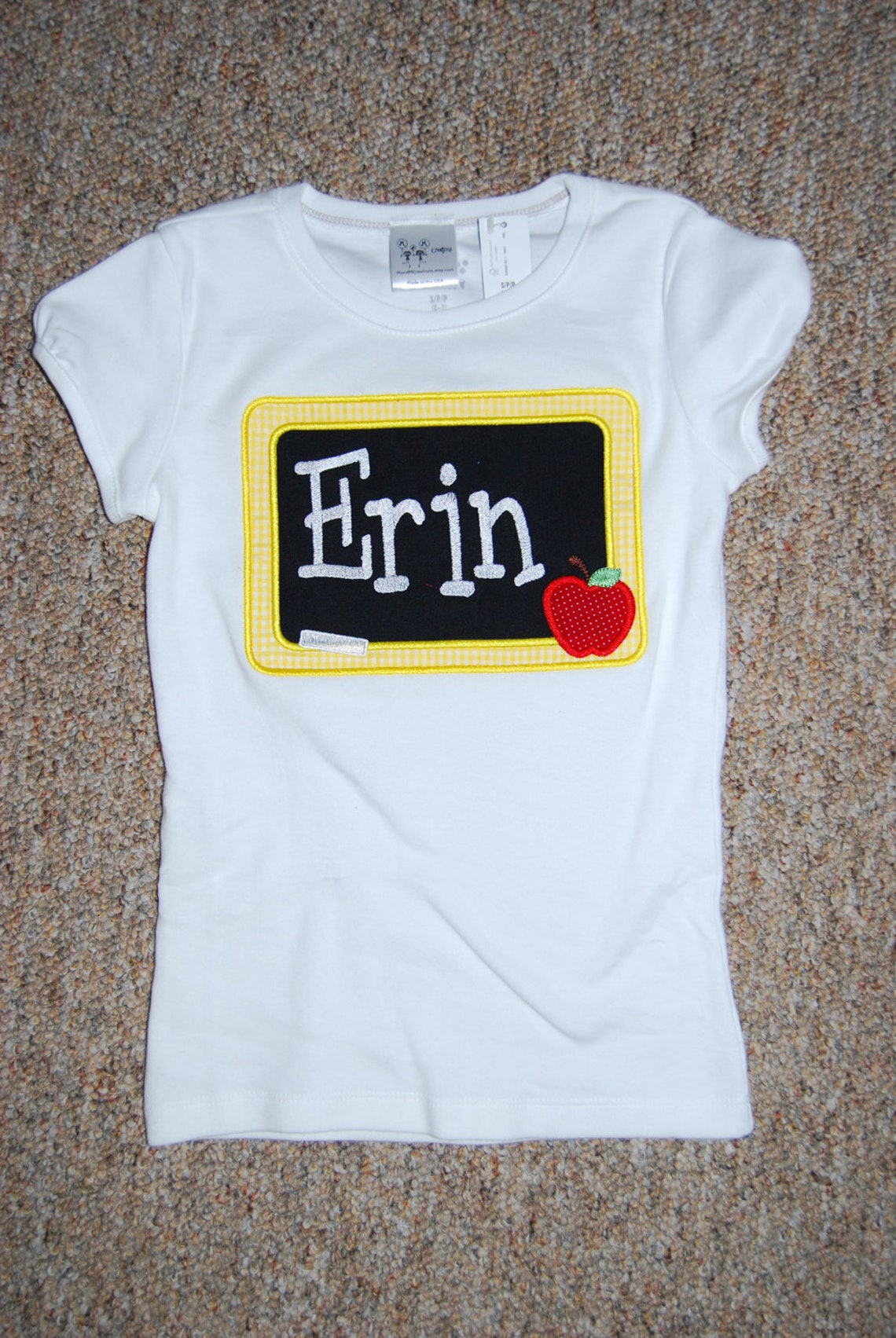 Back to School Shirt Custom Made to Order Chalkboard Shirt Etsy