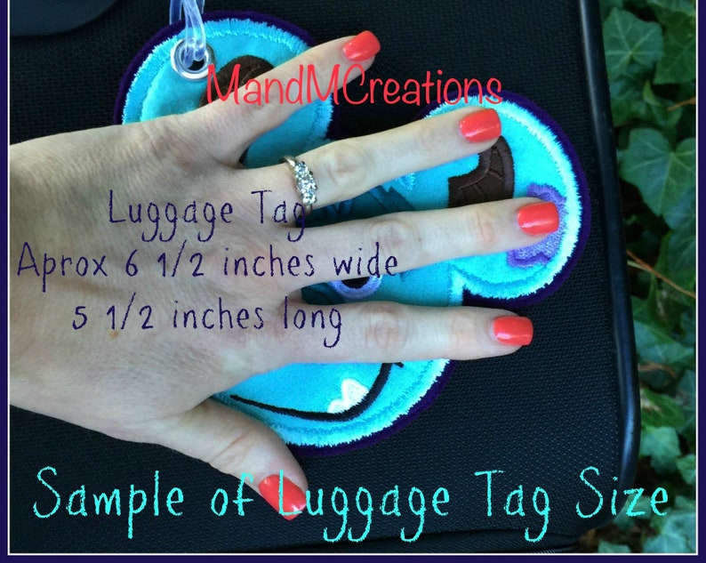 Boutique Stitch Doll Travel Luggage Tag MDCT You can personalize your tag or use it as an identifier image 2