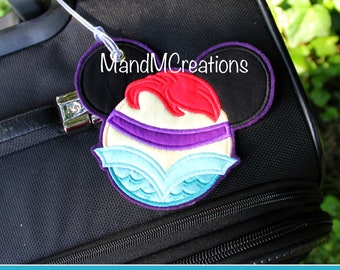 Boutique Custom mermaid  Travel Luggage Tag **MDCT** -- You can personalize your tag or use it as an identifier