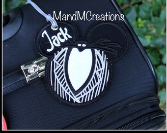 Boutique Custom Jack 3 mouse   Head Travel Luggage Tag **MDCT** -- You can personalize your tag or use it as an identifier