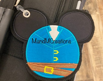 Boutique Custom Flynn Rider   Mouse Head Travel Luggage Tag **MDCT** -- You can personalize your tag or use it as an identifier