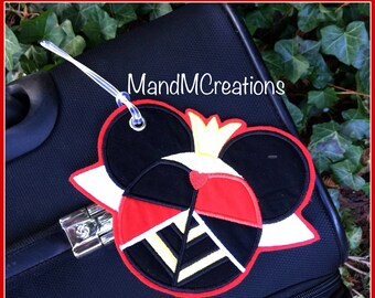 Boutique Custom Queen Of Hearts Alice   Travel Luggage Tag **MDCT** -- You can personalize your tag or use it as an identifier