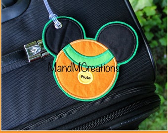 Boutique Custom Pluto  Head Travel Luggage Tag **MDCT** -- You can personalize your tag or use it as an identifier