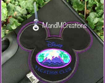 Boutique Custom DVC logo  Mouse Head Travel Luggage Tag **MDCT** -- You can personalize your tag or use it as an identifier