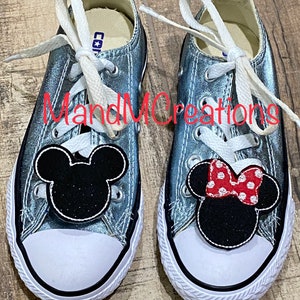 Custom  Minnie Mouse and Mickey Shoe pretties.
