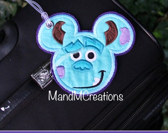 Boutique Custom Sully Monsters Inc Travel Luggage Tag **MDCT** -- You can personalize your tag or use it as an identifier