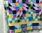 Patchwork Bed Quilt, Grand Illusion