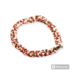 Adorable Red White and Black Texas Tech Inspired Bracelet