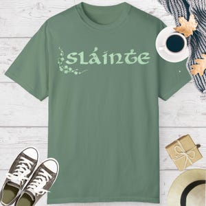 Sláinte T-Shirt: Garment-Dyed Irish Heritage Tee