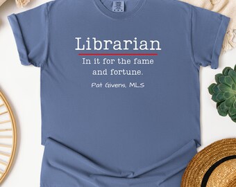 Funny Librarian Tee: Book Lover Gift, Library Staff Apparel