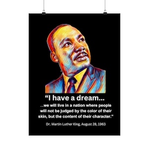 Martin Luther King &#39;I Have a Dream&#39; Art Print: Civil Rights Decor