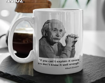 Einstein Quote Coffee Mug – Inspirational Gift for Genius