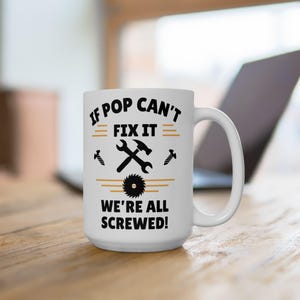 Funny Ceramic Mug for Dad Gift, Coffee Cup, Tea Mug, Gift for Him, Office Decor