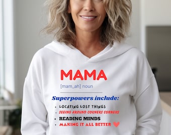 Mama Hooded Sweatshirt: Unisex Comfort, Style & Warmth