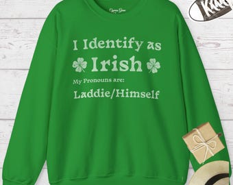 Vintage Sarcastic Irish Pride Sweatshirt: St. Patrick's Day Apparel