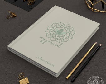 Lotus Blossom Hardcover Journal: Meditation Diary, Unique Stationery
