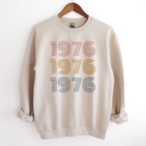 1976 Sweatshirt 50th Birthday Gifts for Women 50th Birthday Gift for Mom Fiftieth Sweater Born in 1976 Gift for Her Unique Gift Birth Year