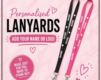 Personalised Lanyard 1.5 cm Wide