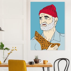 The Life Aquatic Poster: Steve Zissou, Jaguar Shark - Wes Anderson Film