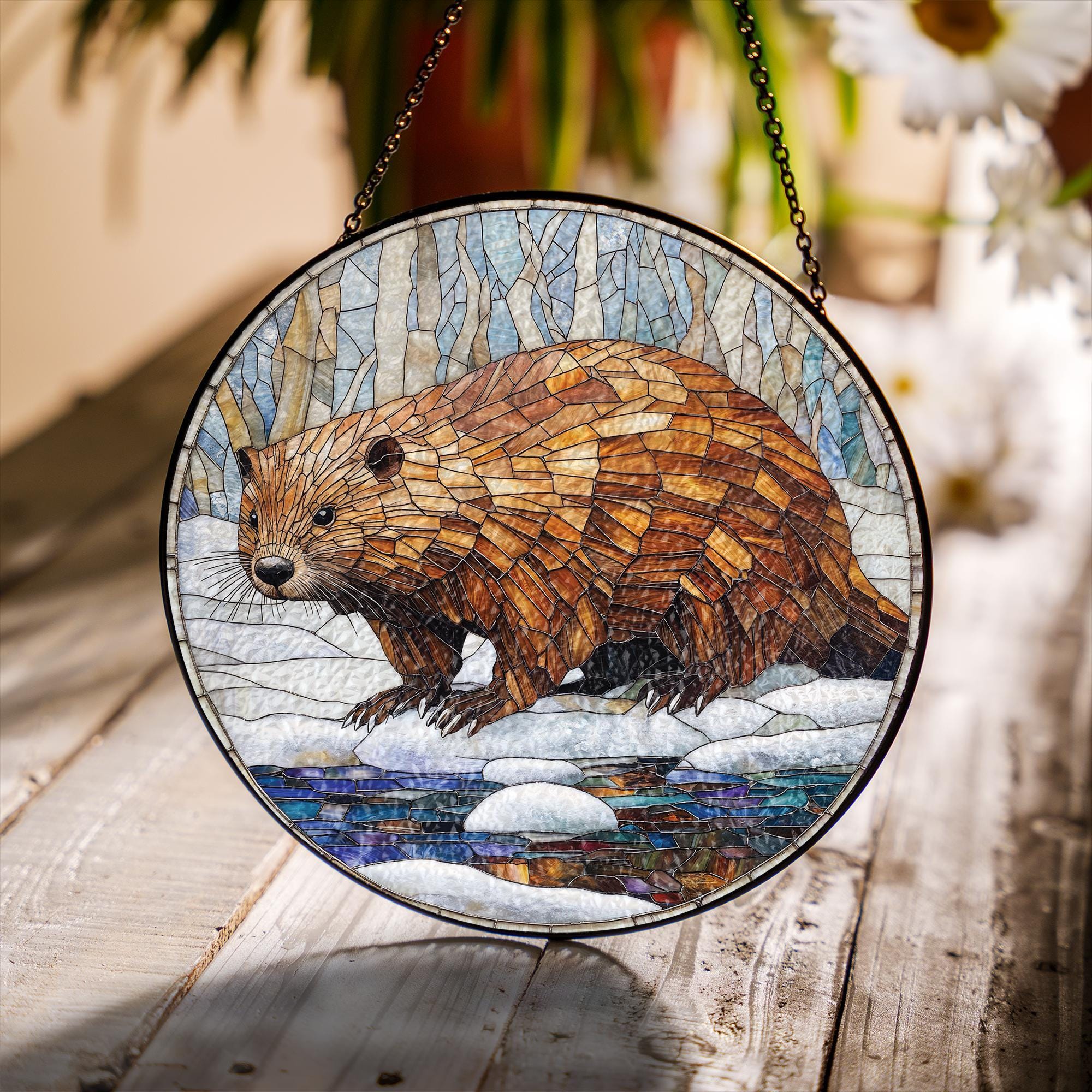 Acchiappasole a forma di gatto e fiore, ornamento da appendere alla finestra, regalo acchiappasole, fantastico acchiappasole per finestre, regalo