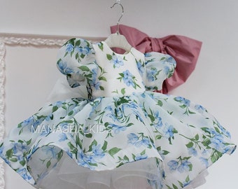 Flower Girl Dress, Birthday Girl Dress, Baby Girl dress, Toddler Party Dress, Princess Pageant Gown, Wedding Outfit, First Birthday dress