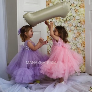 First birthday dress, Wedding Guest, Flower girl Dress, Birthday girl dress, Baby Girl Sparkling Toddler Dress, Baby Shiny Sequin Dress