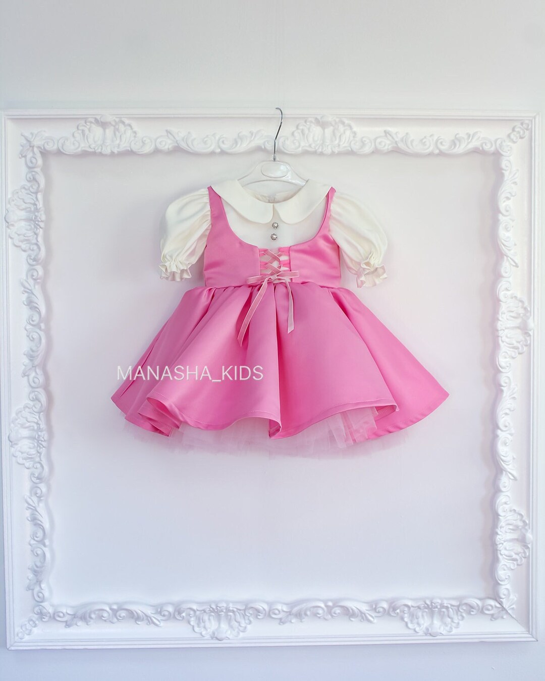 Girls Beauty Pageant Dress Flower Girl Wedding Princess Dress Children's Birthday Dress