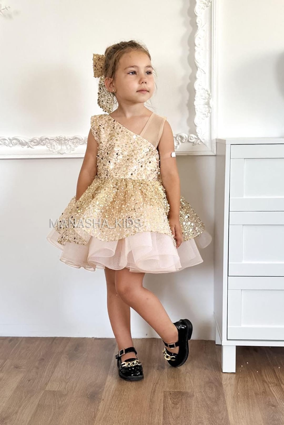 Girls' Sequined Birthday Dress Girls' Christmas Princess Dress Girls' New Year Dress main image 0