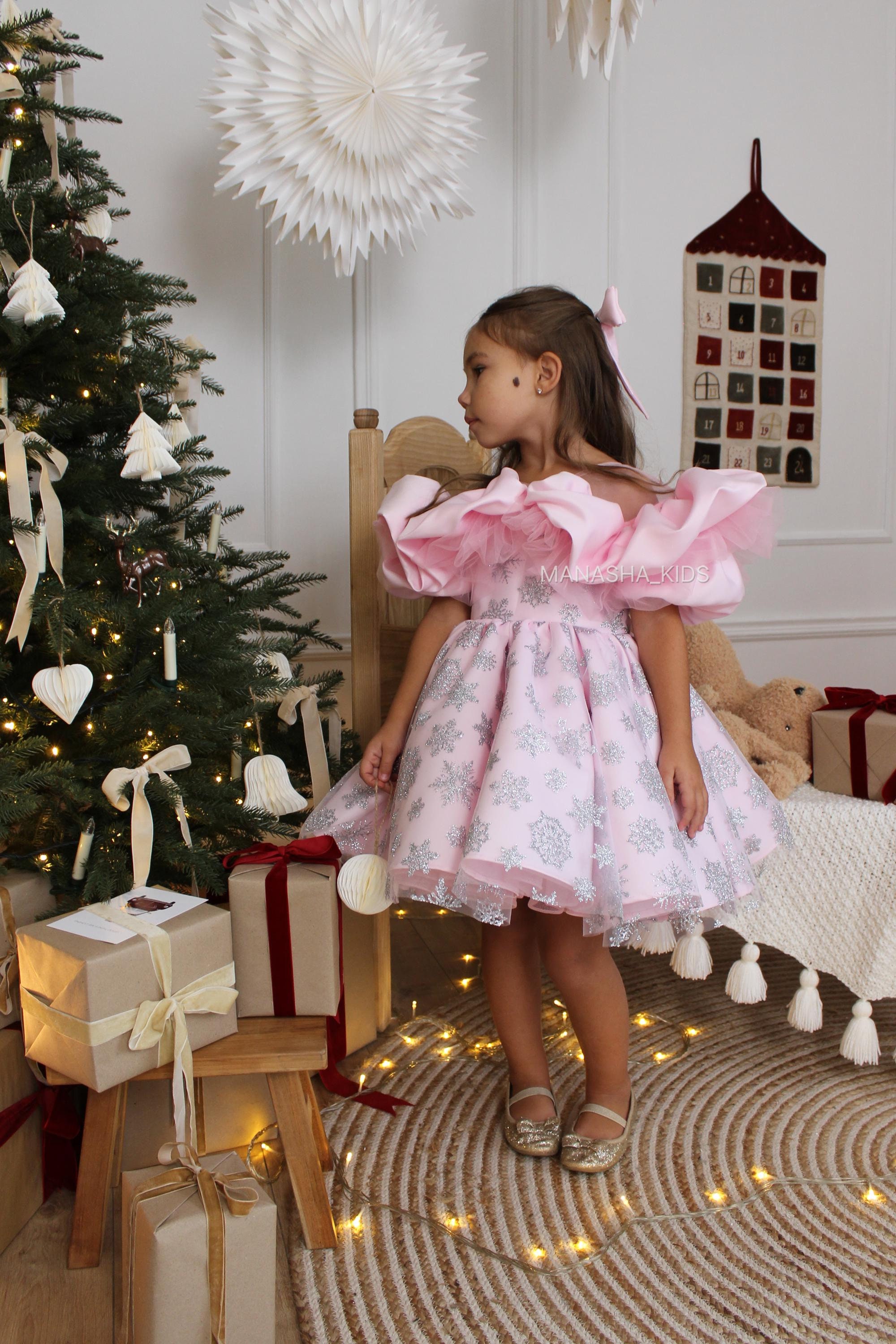 pink snowflake dress Pink Sequin Snowflake Dress