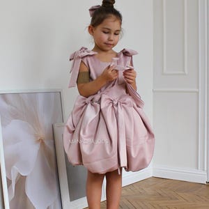 Flower Girl Dress, Birthday Party Girl Dress, Beauty Pageant Dress, Christmas Photoshoot, Princess Baby Dress, Wedding Guest, Prom Ball Gown