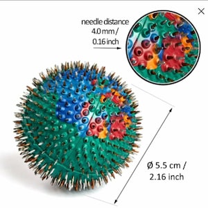 LYAPKO Akupunktur Massage Ball 4 Ag 656 Nadeln Akupressur Therapie Applikator