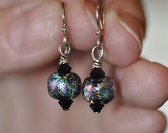 Multicolor Dichroic Earrings