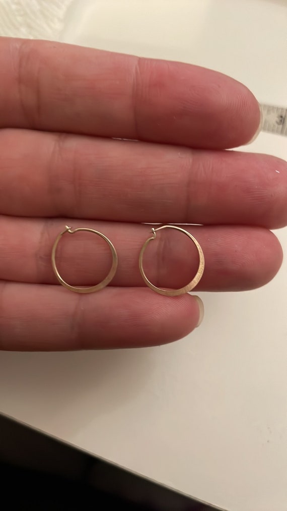 Small Sterling silver hoop earrings