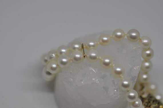 Vintage Double Strand Pearl Bracelet - image 5