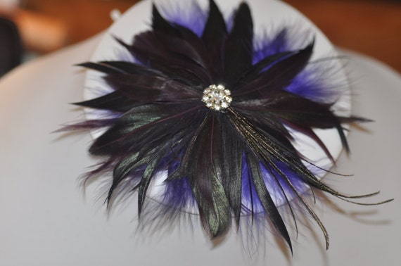 New Vintage Feather Barrette - image 1