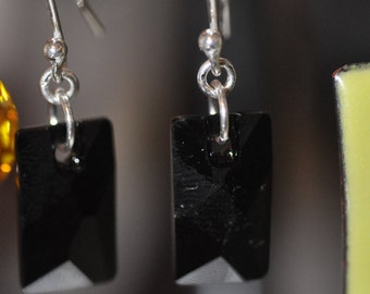 Black Sparkle Earrings