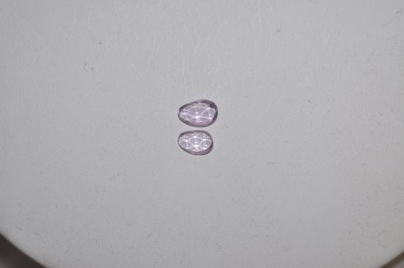 Rose Cut Pink Sapphire Pair - image 1