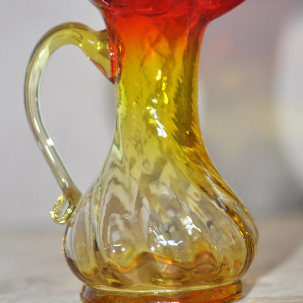 Amberina Small Blenko Pitcher