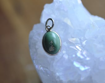 Antique 14K Gold Turquoise Pendant