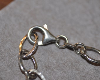 Bracelet en argent sterling avec fermoir à griffe de homard