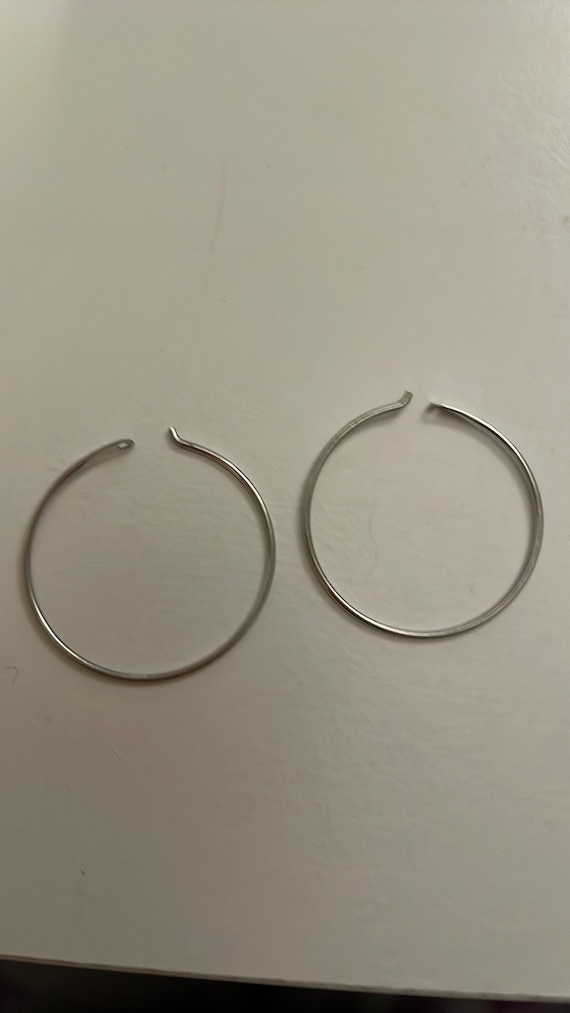 Sterling silver hoop earrings