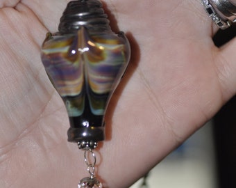 Julie Suchy RAKU Lampwork Pendant Necklace