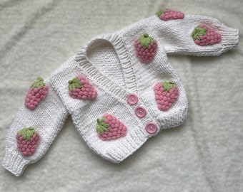 Cardigan en tricot pour bébé, tenue en tricot pour nouveau-né, tenue en tricot pour bébé fille, tenue en tricot pour bébé, tricot pour tout-petit