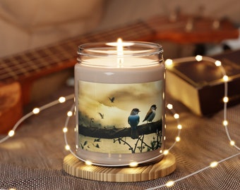 Song Bird Scented Soy Candle, 9oz with free shipping