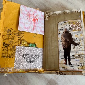 Junk journal mit viel Liebe hergestellt, viele Möglichkeiten, Erinnerungen und Momente festzuhalten. Bild 9