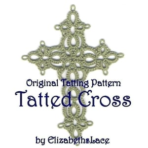 Original Tatting Pattern - Tatted Cross