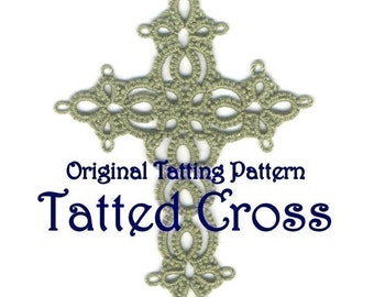 Original Tatting Pattern - Tatted Cross