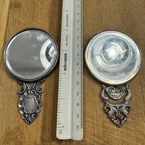 Hans Jensen silver plated Vintage Ladies Pocket/Purse Mirrors image 2